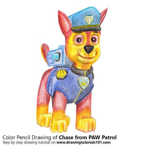 Chase Paw Patrol Drawing at GetDrawings | Free download