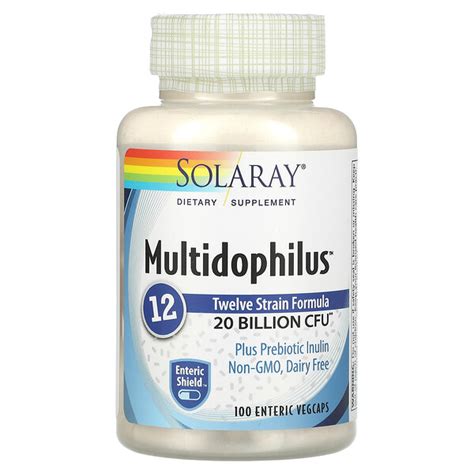 Solaray Multidophilus Strain Formula Billion Cfu Enteric