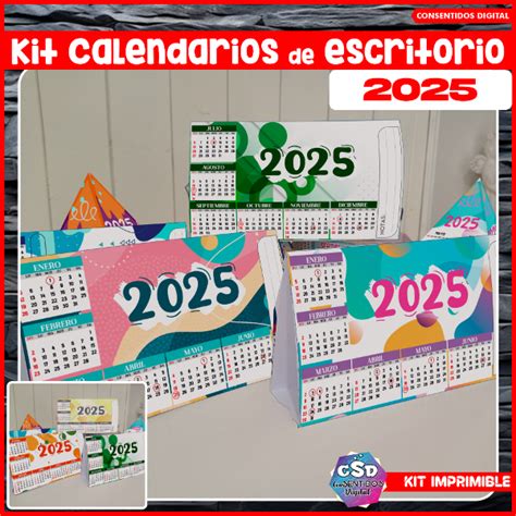 CALENDARIOS DE ESCRITORIO 2025 ConSentidos Digital