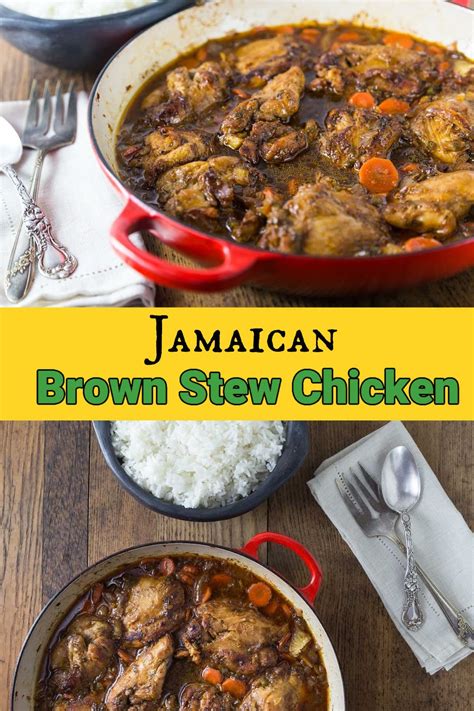 Jamaican Brown Stew Chicken Analida S Ethnic Spoon