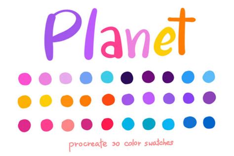 Planet Procreate Color Palettes Graphic By Wanida Toffy Creative