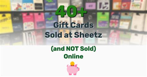 40+ Gift Cards Sold at Sheetz (and NOT Sold) Online - Frugal Living ...