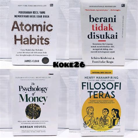 Jual Paket Isi Buku Motivasi Berani Tidak Disukai Atomic Habits