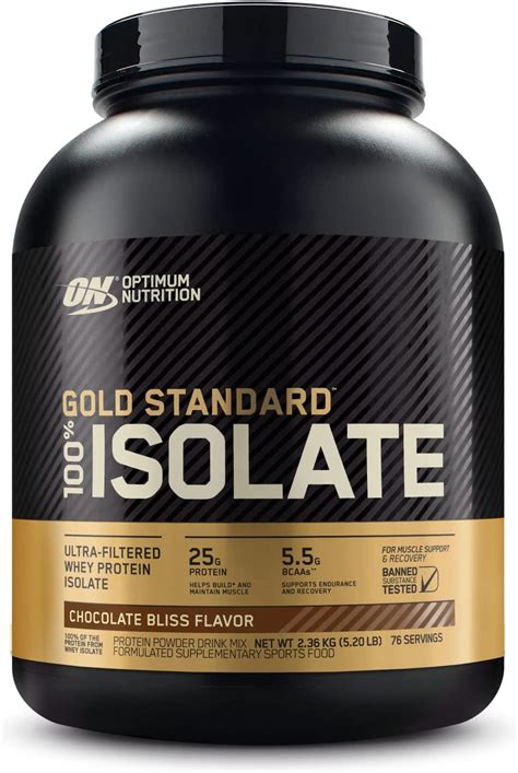 Optimum Nutrition On Gold Standard 100 Isolate Ultra Filtered Whey Protein Isolate For