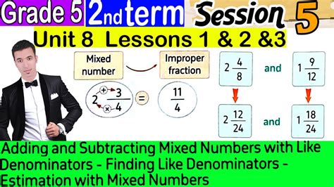 Unit 8 Lessons 1 2 3 Grade 5 2nd Term Session 5 YouTube