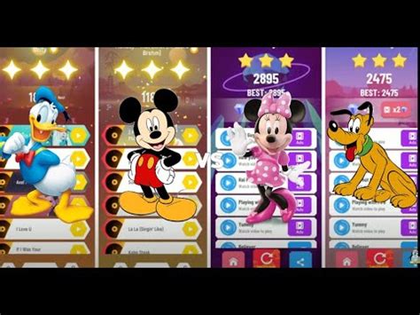 Donald Duck Vs Mickey Mouse Vs Minnie Mouse Vs Pluto Edm Rush Edmrush