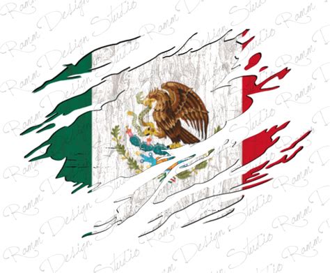 Mexican Flag Ripped Claw Png Sublimation Designmexican Flag Pngripped