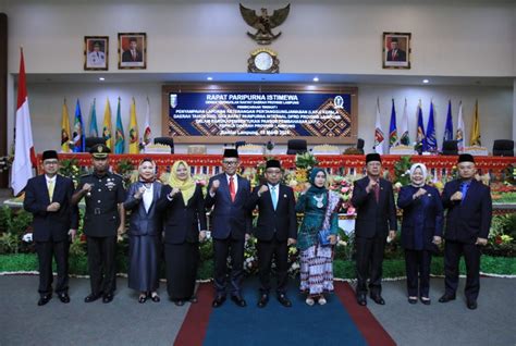 Ketua Dprd Lampung Pimpin Rapat Paripurna Istimewa Peresmian