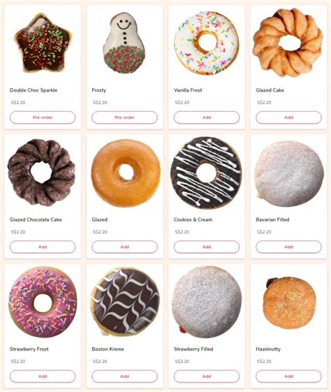 Dunkin Donuts Menu With Prices Singapore Updated 2024