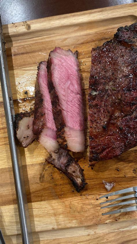 Tried Reverse Searing A Ribeye On The Grill For The First Time Smoked