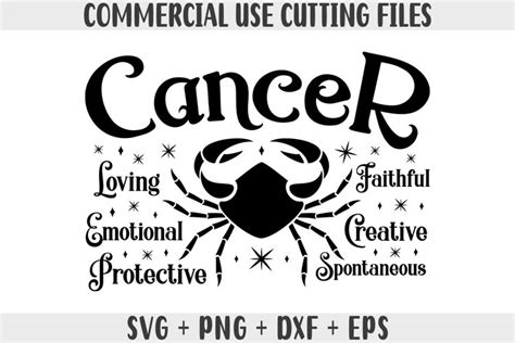 Cancer SVG Zodiac Signs SVG Horoscope SVG Cut 2172026