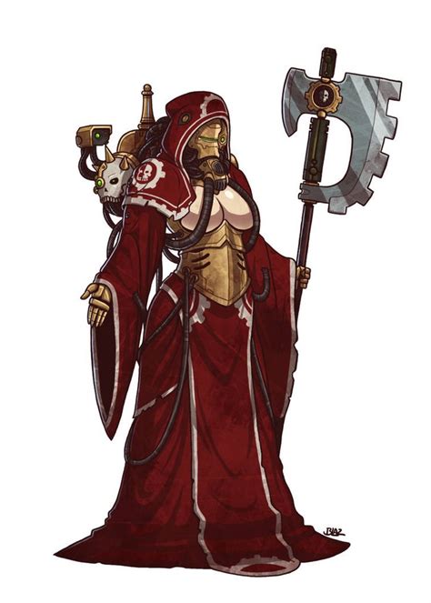 Techpriestess By Blazbaros On Deviantart Warhammer Warhammer 40k