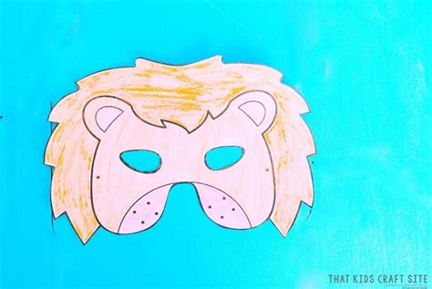 Lion Mask Template {Free Printable} - That Kids' Craft Site