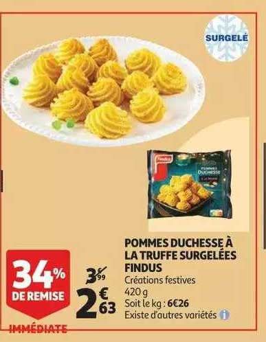 Promo Pommes Duchesse La Truffe Surgel Es Findus Chez Auchan