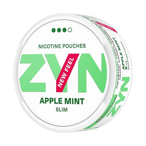 Zyn Apple Mint 9mg Slim Low Strength Nicotine Pouches