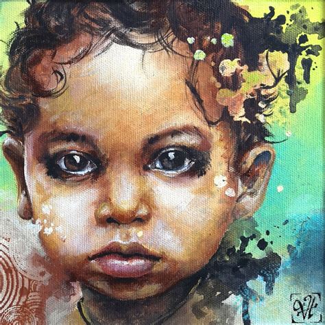 Portrait Enfant Artiste Peintre Peintre Portrait Peinture