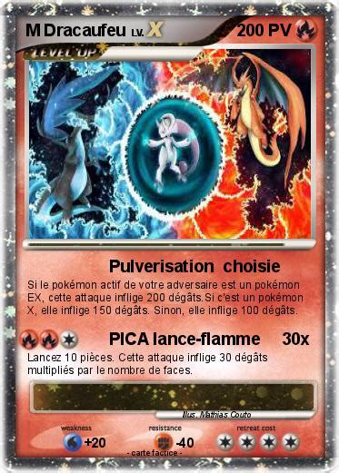 Pokémon M Dracaufeu 202 202 Pulverisation choisie Ma carte Pokémon