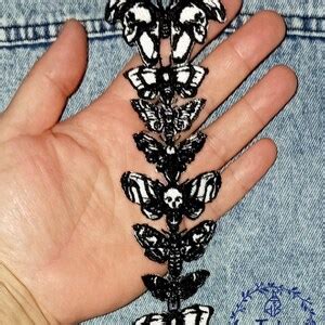 Spine Back Butterfly Patchpunk Patchlarge Patch Iron Onskeletonhorror