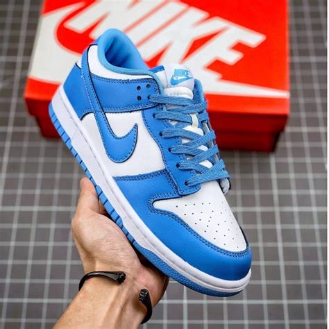 Nike SB Dunk Baixo Branco Azul Top Tennis Lazer 36 45 Escorrega o Preço