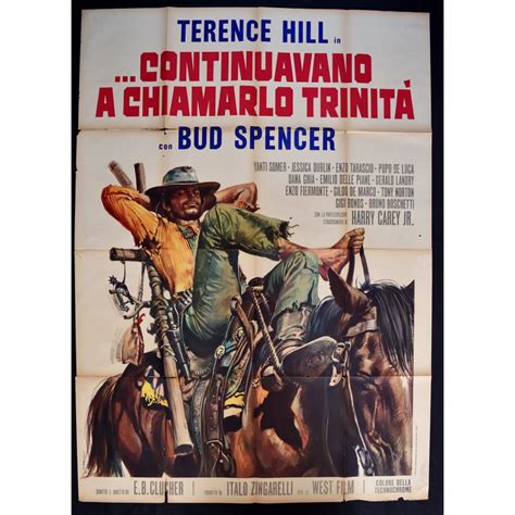 Manifesto Continuavano A Chiamarlo Trinita Terence Hill Bud Spencer A