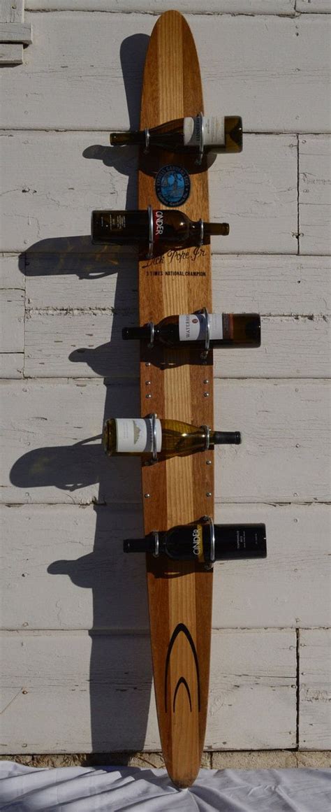 Dechenne An Upcycled Vintage Water Ski Wine Rack Could Be Etsy