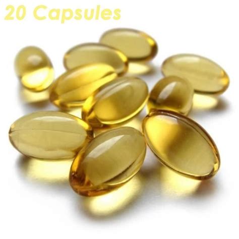 20 gélules Capsules de vitamine E pour le visage et les cheveux 20