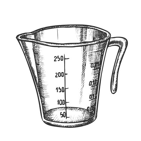 Baking Cooking Vector Art Png Measuring Cup For Baking And Cooking Ink