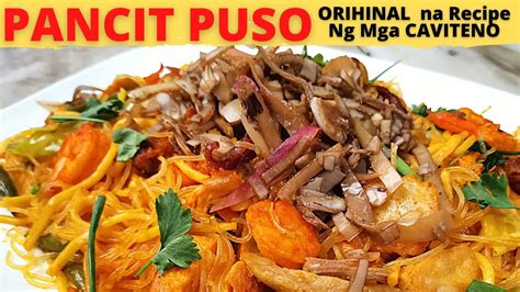 PANSIT PUSO Kinilaw Na Puso Ng Saging Pancit Puso Ng Mga Caviteno