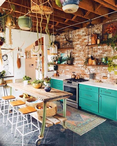 Creating Bohemian Vibes In Your Small Rooms Boho Style Kitchen