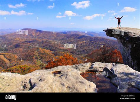 Mcafee Knob Appalachian Trail Roanoke Virginia Usa Stock Photo Alamy