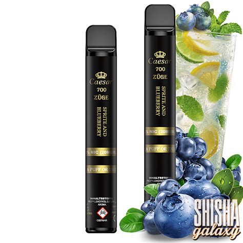 Caesar Vape Sprite Blueberry 700 Züge Nikotin 20 mg E Shisha