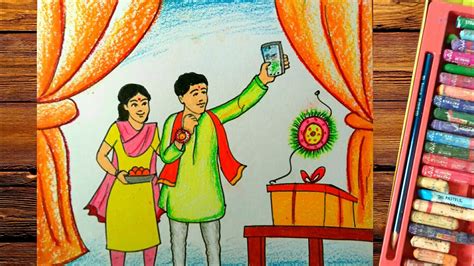 Raksha Bandhan Drawing Competition How To Draw Rakhi Easy YouTube