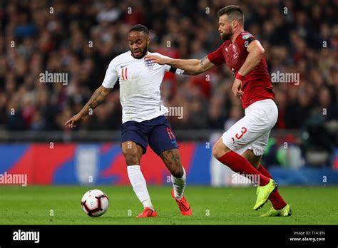 Raheem Sterling Of England Beats Ondrej Celustka Of Czech Republic