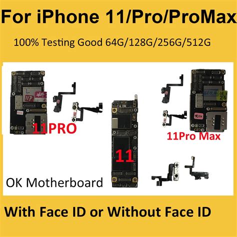 Original Unlocked For Iphone Pro Max Motherboard With Face Id Gb