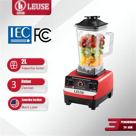 Jual LEUSE 2L Juicer Blender 1200W Multifungsi Blender Hadiah Foodgrade