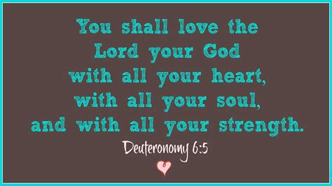 Verse Of The Day Deuteronomy 6 5 KJV Highland Park Baptist Church