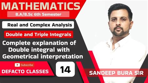 Geometrical Interpretation Of Double Integral Chapter Rd Double