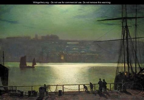 Whitby By Moonlight John Atkinson Grimshaw The