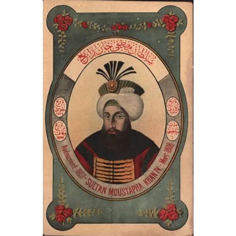 Sultan IV Mustafa 1807 1808 Ed Max Fruchtermann 9x14 Cm Teklif