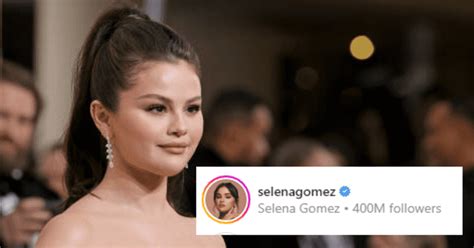 Selena Gomez Becomes First Woman To Hit 400m Instagram Followers Meaww