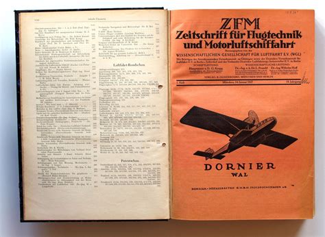 Zeitschrift F R Flugtechnik Und Motorluftschiffahrt Jahrgang