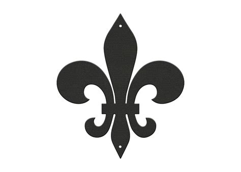 12 To 30 Fleur De Lis Steel Metal Wall Art Wall Hanging Decal Made In