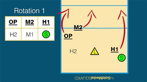 Basic Volleyball Rotations Chart