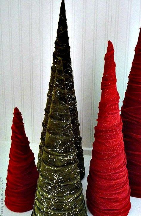 TUTORIAL How To Make These Easy And Inexpensive Velvet Cone Christmas