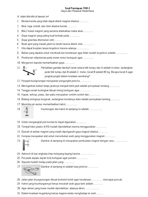 Soal Latihan Ipa Kelas 5 B