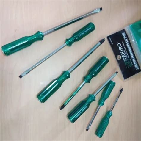 OBENG KETOK TEMBUS SET 7 PCS TEKIRO GO THRU SCREWDRIVER SET 7 PCS