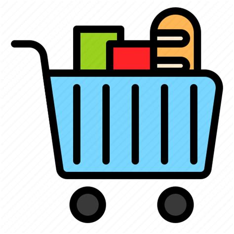 Cart Grocery Shop Shopping Supermarket Icon