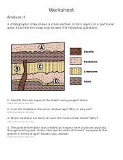 Relative Dating Worksheet Docx Worksheet Analyze It A Stratigraphic