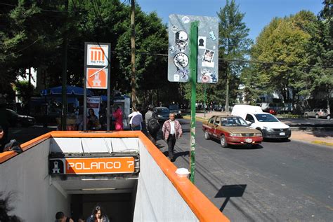 Entrada al Metro Polanco Línea 7 avenida Homero Polanco Flickr