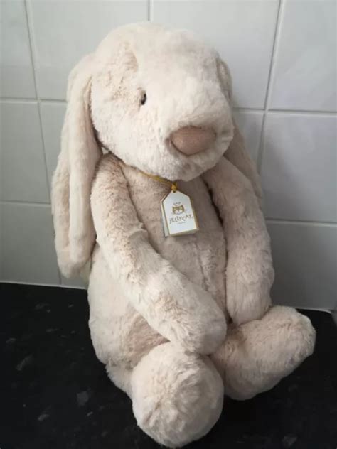 New Jellycat Special Edition Luxe Huge Bashful Willow Bunny Soft Toy